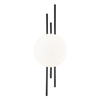 Настенный светильник 190*86*520 мм, 1*LED 8WW 4000KK черный Indigo Astro V000045L, 14007/1W Black