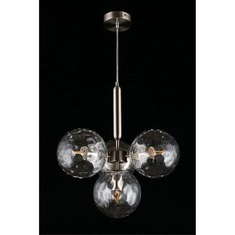 Подвесная люстра 40*50-150 см, 4*E27, 60W, Aployt Lora APL.728.16.04, латунный