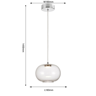 Подвесной светильник 18*143 см, LED, 4W, 4000К, Favourite Cattivo 4453-1P хром