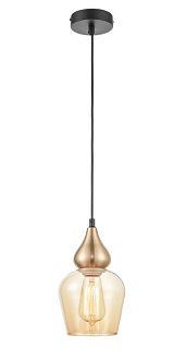 Подвесной светильник  15*146 см, 1*E27 черный, латунь Vele Luce Simone VL5564P11