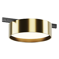 Трековый светильник 11,3*3,4 см, LED 12W 4000K Maytoni Technical Accessories for tracks Levity Zon TR189-1-12W4K-BBS черный и Латунь