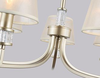 Подвесная люстра с абажурами **74- см, 5*E14*40W, K, Ambrella Light High Light LH71214, золото