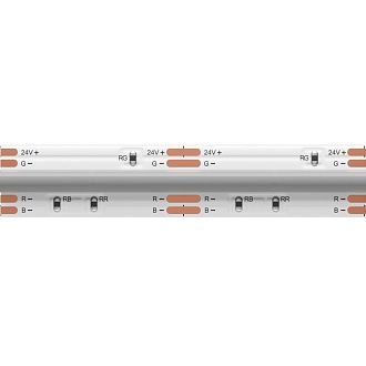 Светодиодная лента Ultra 24В COB 14Вт/м RGB 5м IP 20 201217 Maytoni Technical, цена за метр, катушкой по 5 м