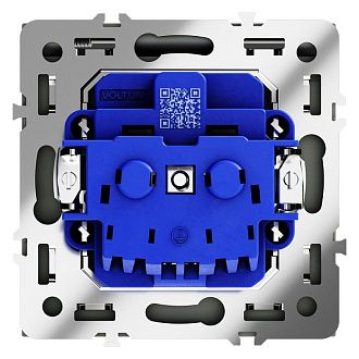 Розетка встраиваемая Voltum S70 с заземлением, защитными шторками и крышкой 16А, черный матовый пластик Soft touch VLS040308