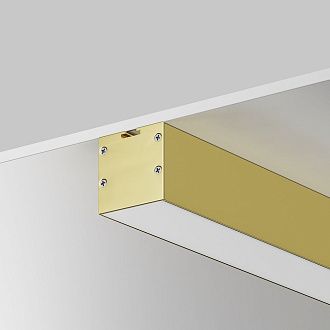 Комплект заглушек (для профиля 35×35) 2 шт., ALM-3535BT-BR-EC 642039, *4*4 см, Maytoni Led Strip 642039, Латунь