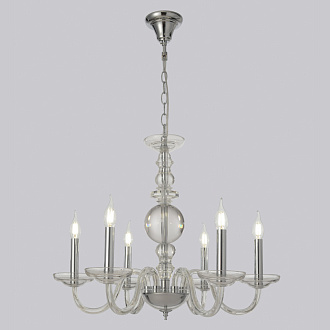 Светильник 65 см, Crystal Lux ARABESQUE SP6 CHROME, хром