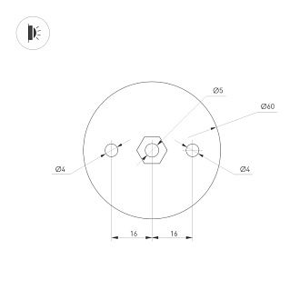 Бра Arlight 036501 9,8*6*71 см, 12W, белый (теплый)K,