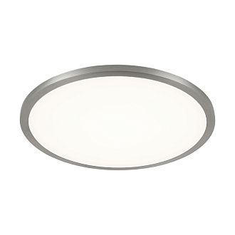 Светильник, 14 см, 15W, 3000К, хром, теплый свет, Citilux Омега CLD50R151, встраиваемый LED, вр 12,5 см