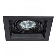 Встраиваемый светильник 13 см Arte Lamp CANIS A6661PL-1BK черный, вр 10*10 см