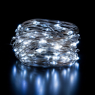 Гирлянда нить Роса белый 10м IP20 400-008 белый 1000* см, LED *2W, >6500 К, Elektrostandard