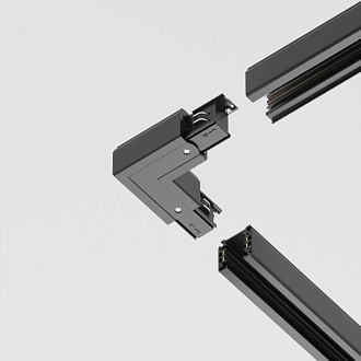 Комплектующие для накладной трековой системы Maytoni Technical Three phase track system Trinity TRA005CL-31B-R черныйIP 20