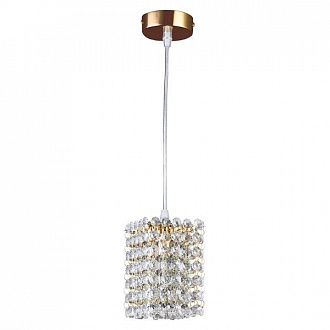Светильник Lightstar cristallo 795412 Золото, квадрат 10*10 см, длина хрусталиков 15 см