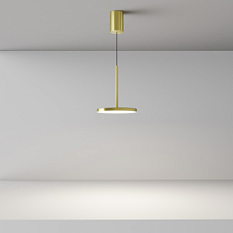 Светильник 19 см, 12W, 4000K, Maytoni Plato P076PL-L12W4K-BS, латунь