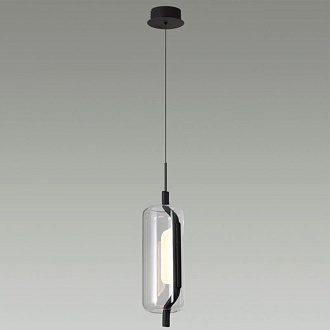 Светодиодный светильник 12 см, 10W, 3000K, Odeon Light Kavia 5003/10L, черный