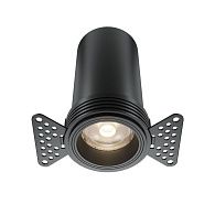 Встраиваемый спот 6 см, 12W, 4000K, Maytoni Technical Focus Led DL125-L12-4K-TRS-B, черный, вр 7 см