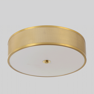 Светильник потолочный *40*10- см, *LED*32W, 3000-6000K, Crystal Lux Button BUTTON PL32W LED, Латунь