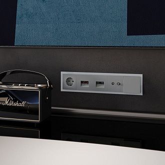 Рамка стеклянная Voltum S70 на 5 постов, сталь, стекло Стекло/пластик  VLS110505