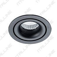 Светильник встраиваемый IT02-008 dim black, 12W LED, 3000K, черный, вр 8,5 см