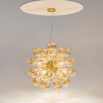 Подвесная люстра Maytoni Bolla MOD133PL-08BS, диаметр 64 см, латунь