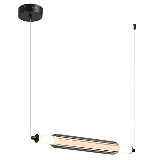 Подвесной светильник 61*120*12 см, 1*LED*15W 4000K Lumion TRENDY 6556/15L черный, дымчатый