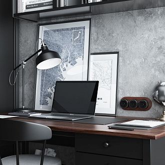 W5871051 Розетка с заземлением Vintage, черный матовыйхром Werkel, 4690389174704