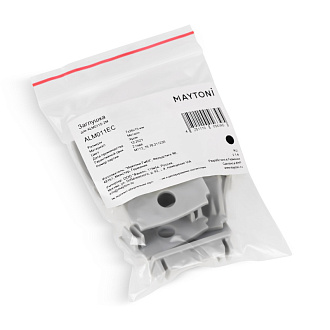 Комплект заглушек (для профиля ALM011S) 10 шт.  7*28*15 мм Maytoni Led strip Хром ALM011EC