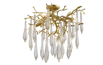 Люстра 60 см, Crystal Lux REINA PL5 D600 GOLD PEARL Золото