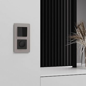 W0023117 Рамка на 2 поста Senso, дымчатый, стекло soft-touch Werkel, 4690389206405