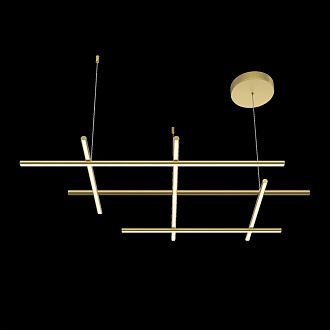 Подвесной светильник 115,6*80*312 см, LED, 80W, 3000К, Maytoni Radiance MOD278PL-L86G3K золото матовое