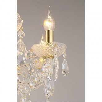 Подвесная люстра 73*80-170 см, 10*E14, 40W, Aployt Koletta APL.755.13.10, золотой