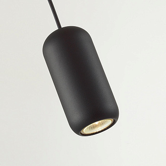 Подвес 7,6*7,6*120 см, 1 GU10*4W, Odeon Light Cocoon, черный 5060/1B