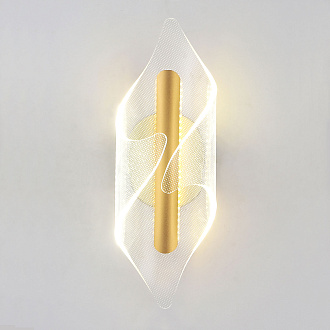 Бра настенное 10*30 см, 1*LED 4000K Lussole Bradford LSP-7295 матовое золото