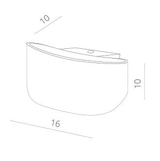 Настенный светильник Arte Lamp A1429AP-1WH, белый