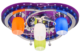 Люстра Ø620 x H200, мм, 60W, VT+CR MIX Sfera Sveta 8355/4 VT+CR MIX