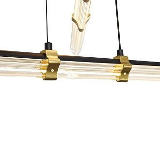 Подвесной светильник 70*70*30-160 см, LED*35W, 2700K, Freya Brilliance FR5557PL-L22B1, Черный