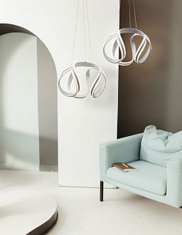 Подвесной светильник Freya Haut FR10024PL-L84W, 84W LED, 3000-6000K, диаметр 44 см, белый