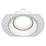 Встраиваемый светильник 12/8 см, GU10 Maytoni Technical Dot, Белый DL042-01-RD-W, вр 8 см
