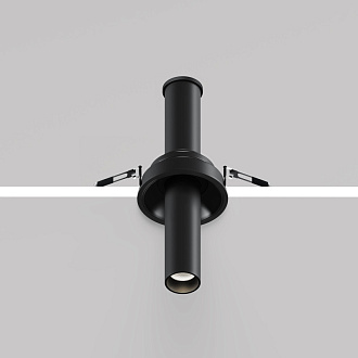 Встраиваемый светильник 3*21,6 см, LED 7W 4000K Maytoni Technical Focus T C140RS-L200-7W4K-B черный, вр 7,5 см
