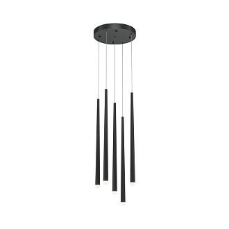 Подвесной светильник 32*32*369,3 см, LED, 31W, 3000К-4000К, Maytoni cascade MOD132PL-L30BK черный