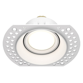 Встраиваемый светильник 12/8 см, GU10 Maytoni Technical Dot, Белый DL042-01-RD-W, вр 8 см