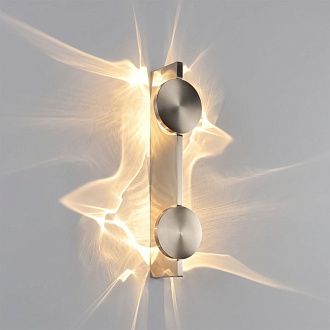 Настенный светильник 40 см, 10W, 3000K, Loft IT Flame 10452/2W Nickel, никель