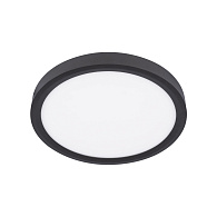 Потолочный светильник 30*3 см, 1*LED*24W 4000K черный LOFT IT Extraslim 10227/24 Black