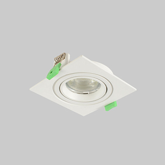 Встраиваемый светильник 9 см, Crystal Lux CLT 002C1 WH V2, белый, вр 8 см