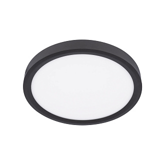 Потолочный светильник 30*3 см, 1*LED*24W 4000K черный LOFT IT Extraslim 10227/24 Black