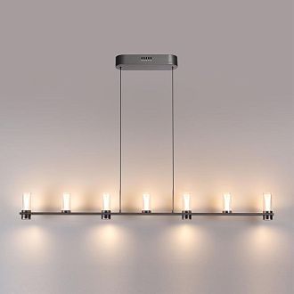 Подвесной светильник 120*5*200- см, 7*LED*40W, 3000K, Odeon Light Defance 7143/45L, черный