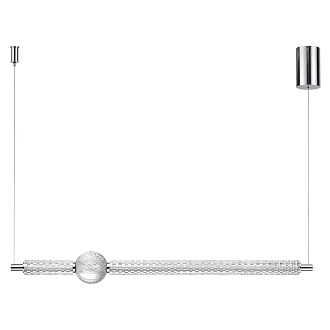 Подвес 100*150 см, LED*28W, 4000К, 2089Lm, 6 м2 Odeon Light Crystal, хром 5007/28L