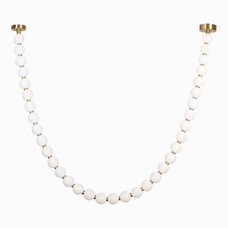 Линейно-подвесной светильник 210 см, 51W, 3000K, Lussole LSP-7300, матовое золото