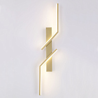 Бра 15*60 см, 2*LED*4W 4000K матовое золото Lussole Alachua LSP-7146