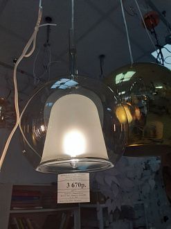 Подвесной светильник 20*150 см, E14, 1-2 м2 Odeon Light 4697/1 золото-янтарный