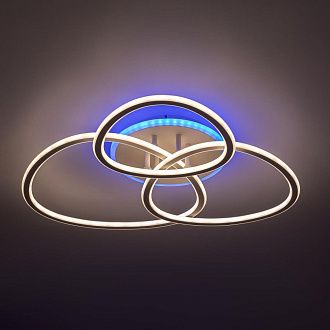 Люстра потолочная 80*13 см, LED 130W 3000-5500K Citilux TRIO CL215B130 белый